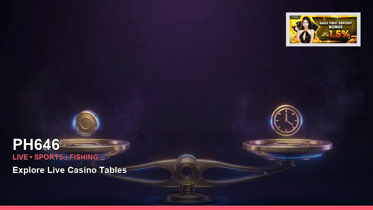 PH646 high-energy play responsible gaming guide in a timer still life layout for Philippine players