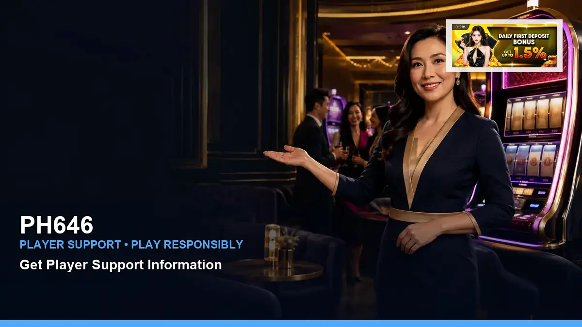 PH646 VIP casino rewards featuring an adult Filipina casino host with a celebratory composition